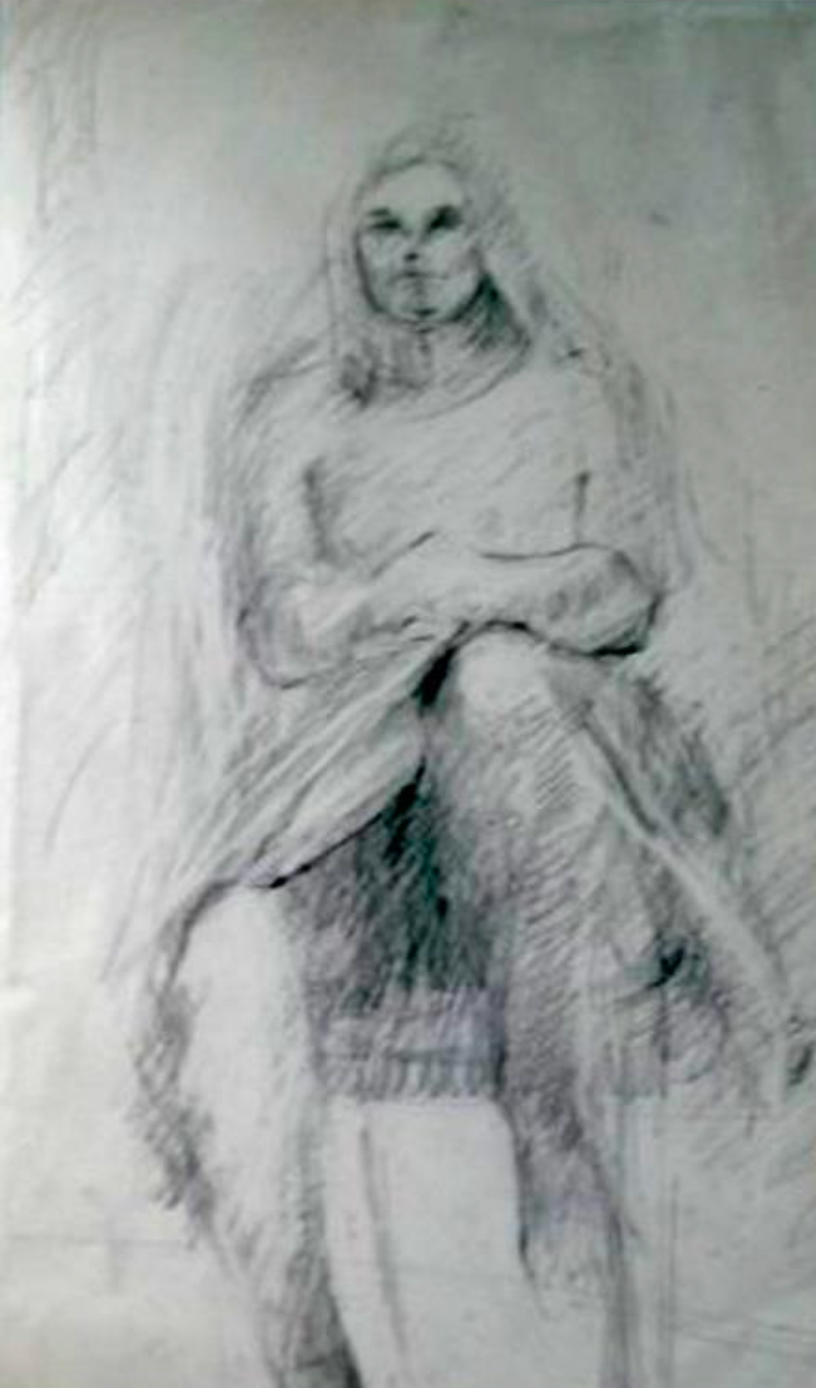 "Drawing of Woman" (Isaiah James Boodhoo)